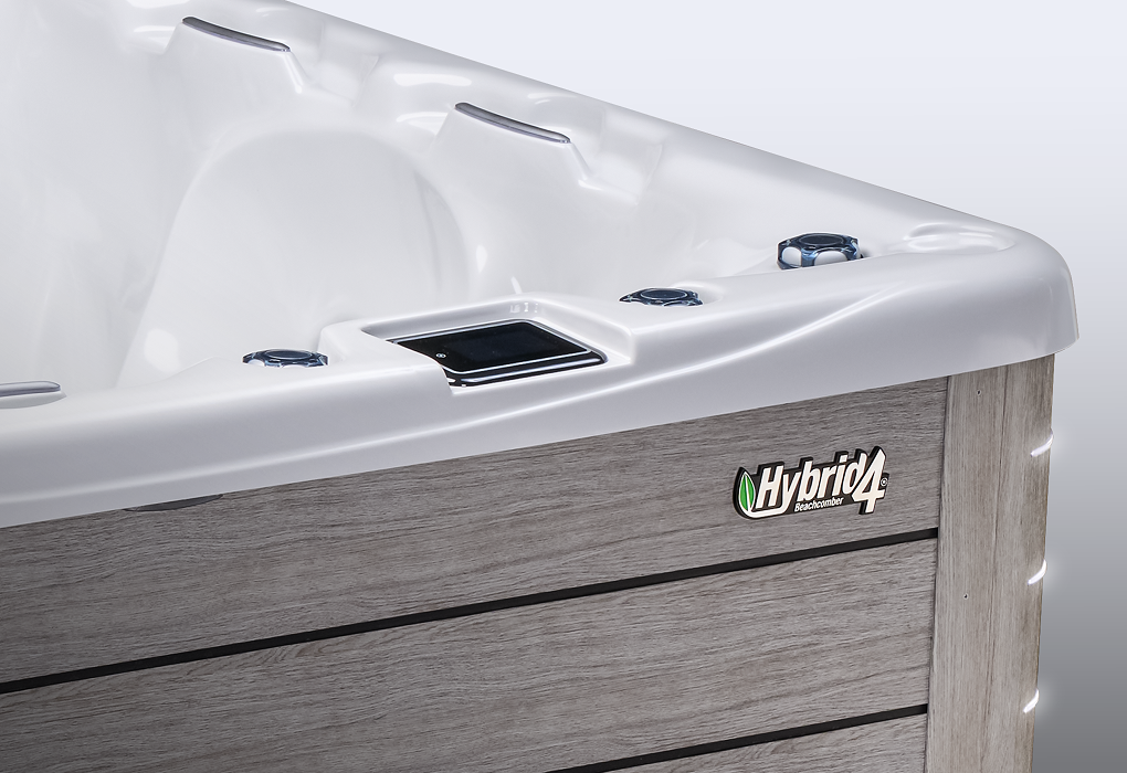 beachcomber hot tub hybrid4 corner with easytouch control panel