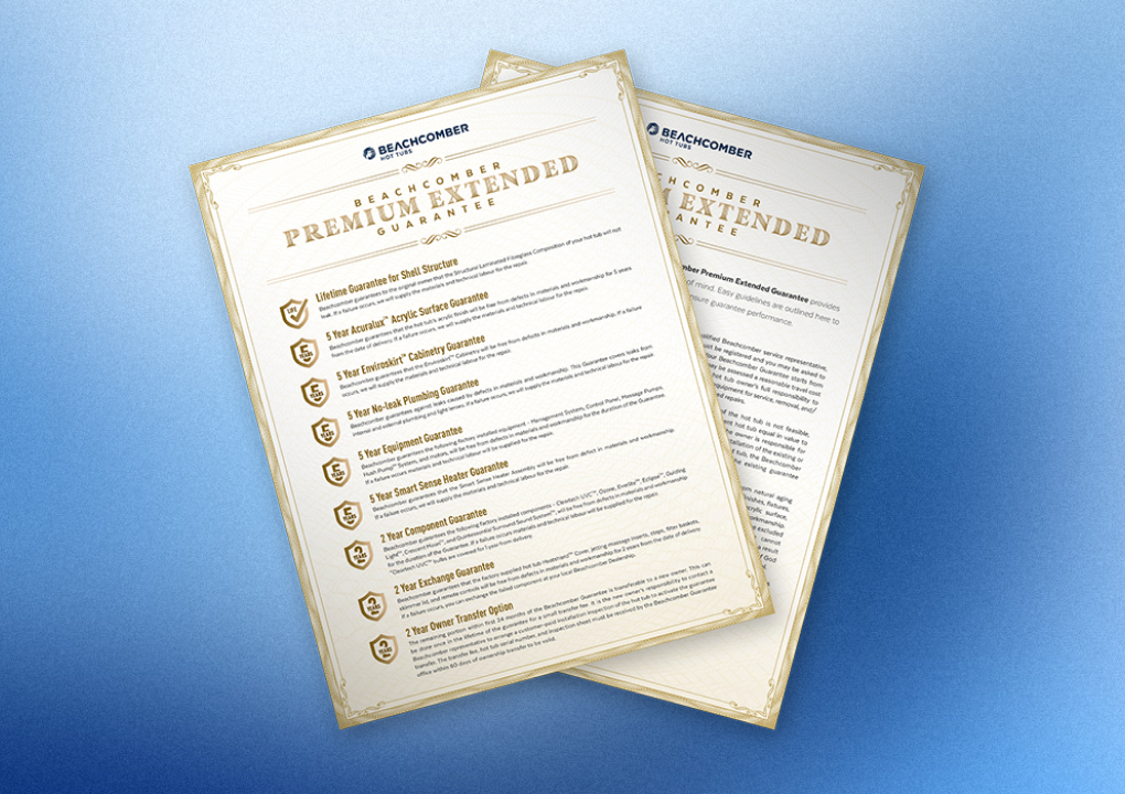 beachcomber premium guarantee graphic outlining what is included