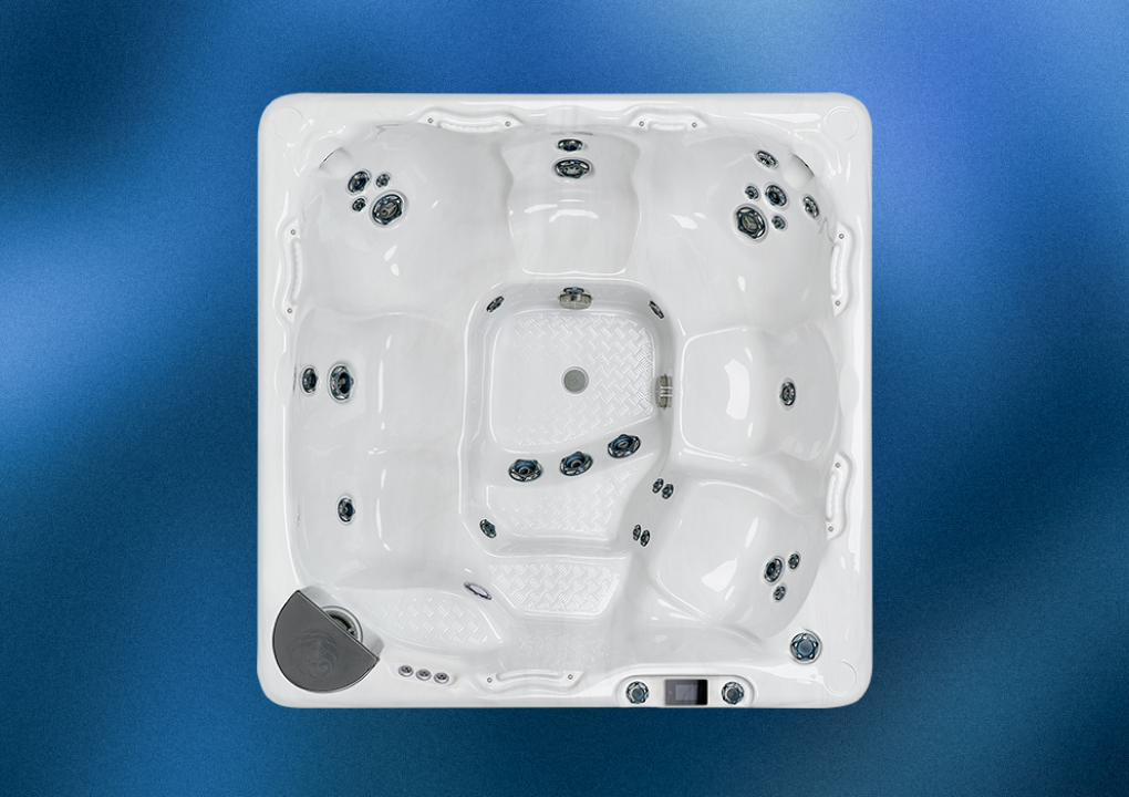 aerial view of a beachcomber hot tub