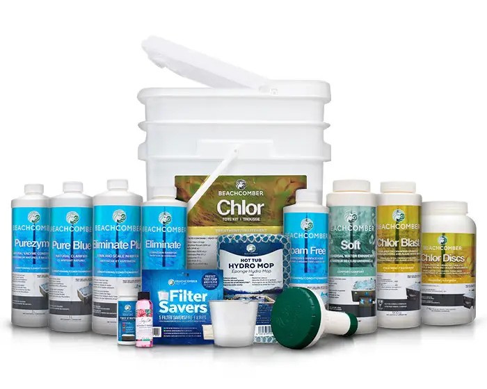 beachcomber chlor tote with products