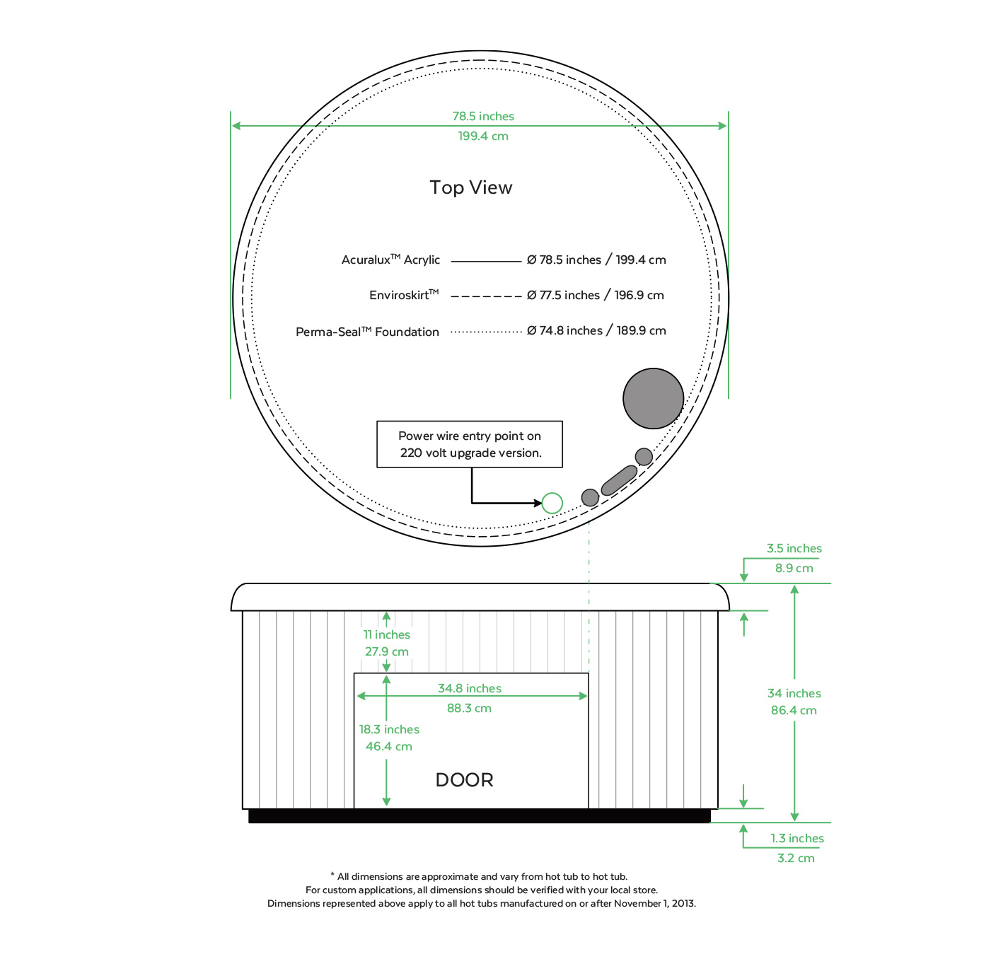 Exterior Dimensions 320