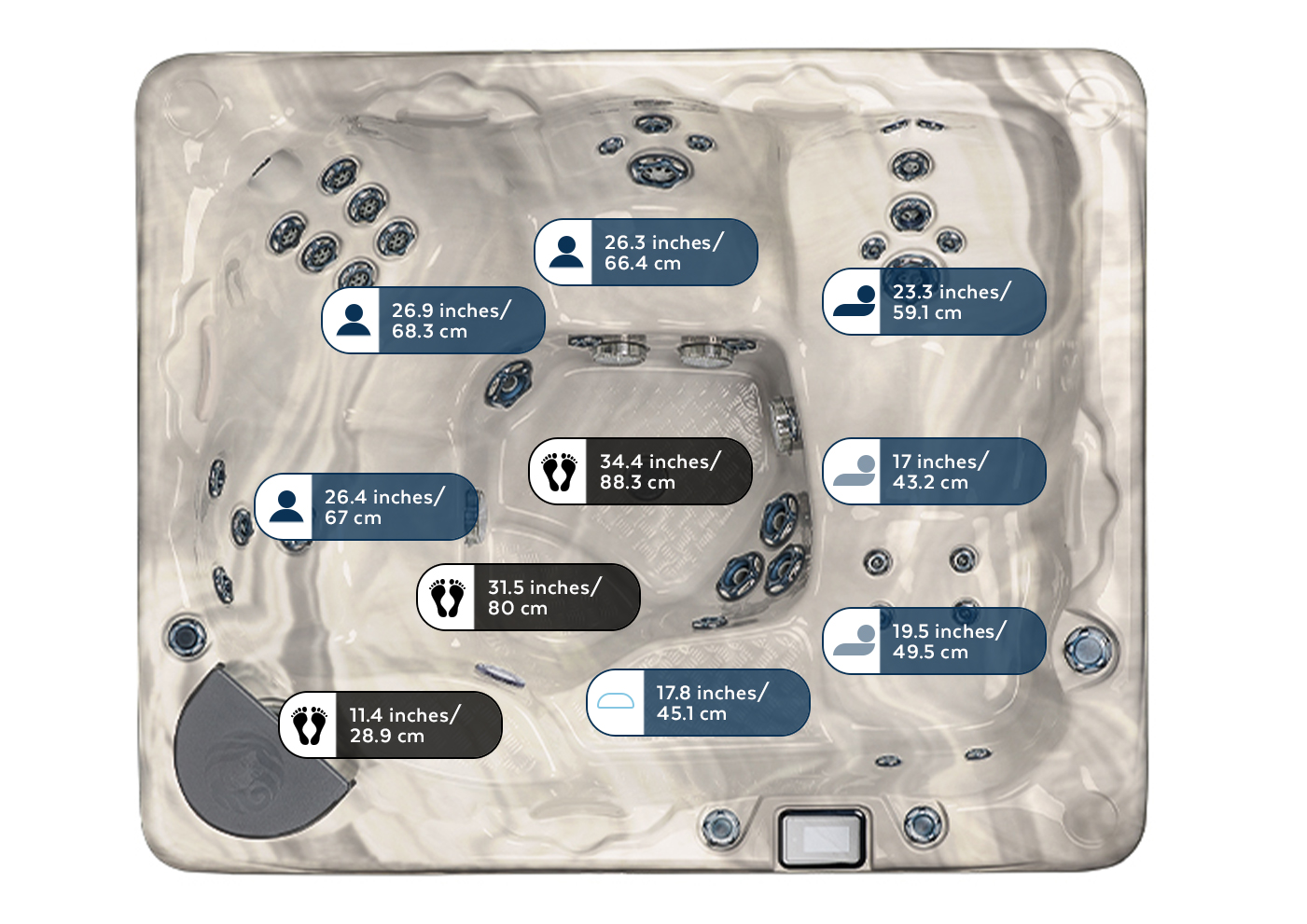 Seating Depth 710
